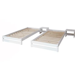 TiCAA Stapelbed Nadine 90 X 200 Cm Grenen Wit -Roba || Alvi || Pinolino Winkel ticaa stapelbed nadine 90 x 200 cm grenen wit a327488 1