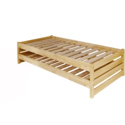 TiCAA Stapelligstoel Nadine 90 X 200 Cm Grenen Natuur