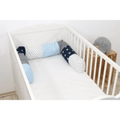Ullenboom Baby-bedslang Blauw Lichtblauw Grijs 160 Cm -Roba || Alvi || Pinolino Winkel ullenboom baby bedslang blauw lichtblauw grijs 160 cm a267350 3