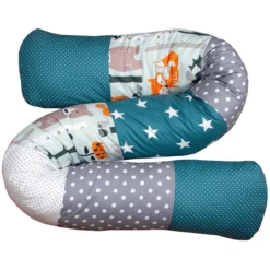 Ullenboom Baby-bedslang Bosdieren Petrol 160 Cm