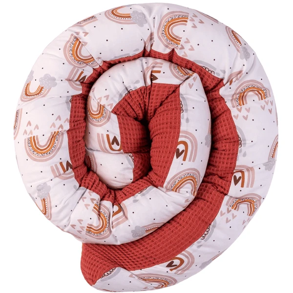 Ullenboom Babybed Snake Wafel Piqué Rust Regenboog 200 Cm 4 Ullenboom Babybed Snake Wafel Piqué Rust Regenboog 200 Cm - Afbeelding 2
