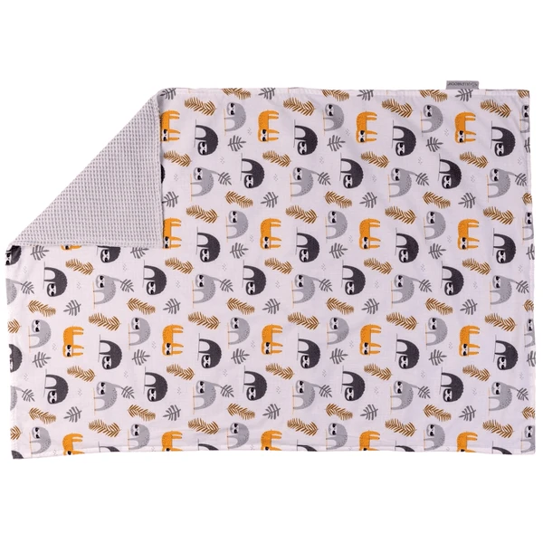 Ullenboom Babydeken Wafel Piqué Grijs Luiaard 70x100 Cm 4 Ullenboom Babydeken Wafel Piqué Grijs Luiaard 70x100 Cm - Afbeelding 2