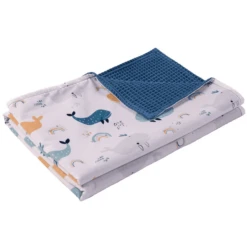 Ullenboom Babydeken Wafelpiqué Blauwe Walvissen 70x100 Cm -Roba || Alvi || Pinolino Winkel ullenboom babydeken wafelpique blauwe walvissen 70x100 cm a363011 2
