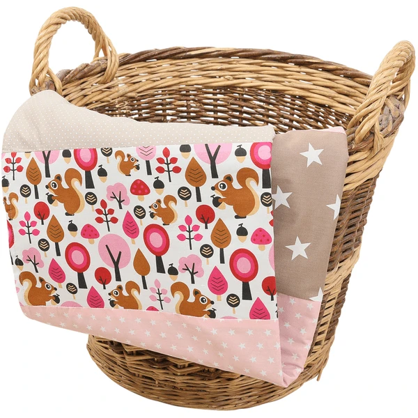 Ullenboom Deken 70x100cm Sand Eekhoorntjes 3 Ullenboom Deken 70x100cm Sand Eekhoorntjes