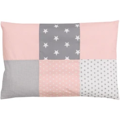 Ullenboom Kinder Beddengoed Roze Grijs 135 X 100 Cm + 40 X 60 Cm -Roba || Alvi || Pinolino Winkel ullenboom kinder beddengoed roze grijs 135 x 100 cm 40 x 60 cm a267603 4