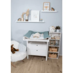 ULLENBOOM Kleedkussenhoes Wafel Floral Groen -Roba || Alvi || Pinolino Winkel ullenboom kleedkussenhoes wafel floral groen a378496 2