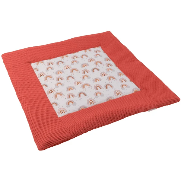 Ullenboom Kruipende Deken Wafel Pique Motief Roest Regenboog 100x100 Cm 3 Ullenboom Kruipende Deken Wafel Pique Motief Roest Regenboog 100x100 Cm