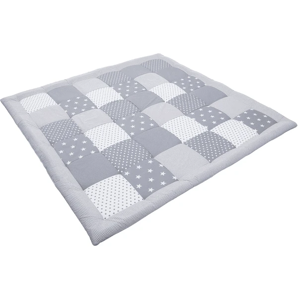 Ullenboom Kruipendeken & Boxinzet 140X140 Cm Grijze Sterretjes 4 Ullenboom Kruipendeken & Boxinzet 140X140 Cm Grijze Sterretjes - Afbeelding 2