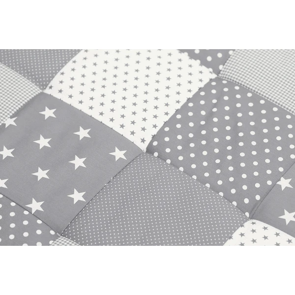 Ullenboom Kruipendeken & Boxinzet 140X140 Cm Grijze Sterretjes 5 Ullenboom Kruipendeken & Boxinzet 140X140 Cm Grijze Sterretjes - Afbeelding 3