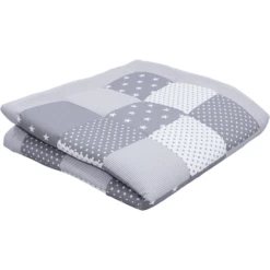 Ullenboom Kruipendeken & Boxinzet 140X140 Cm Grijze Sterretjes