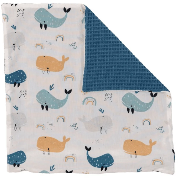 Ullenboom Kussenovertrek Blue Whales 40 X 40 Cm 4 Ullenboom Kussenovertrek Blue Whales 40 X 40 Cm - Afbeelding 2