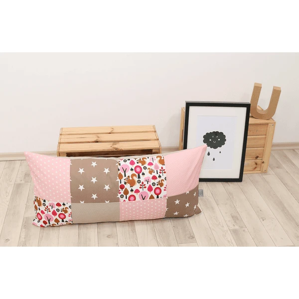 Ullenboom Patchwork Kussensloop 40 X 80 Cm Sand Eekhoorn 6 Ullenboom Patchwork Kussensloop 40 X 80 Cm Sand Eekhoorn - Afbeelding 4