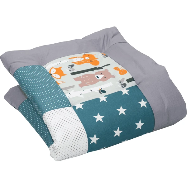 Ullenboom Peuterdeken & Boxkleed 80X80 Cm Bosdieren Petrol 7 Ullenboom Peuterdeken & Boxkleed 80X80 Cm Bosdieren Petrol - Afbeelding 5