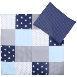 Ullenboom Set Babylakenset Blauw Lichtblauw Grijs 80 X 80 Cm + 35 X 40 Cm + 35 X 40 Cm -Roba || Alvi || Pinolino Winkel ullenboom set babylakenset blauw lichtblauw grijs 80 x 80 cm 35 x 40 cm 35 x 40 cm a267395 4