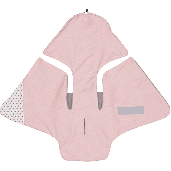 ULLENBOOM ® Wraparound Cover Roze Grijs 98 X 98 X 2 Cm 4 ULLENBOOM ® Wraparound Cover Roze Grijs 98 X 98 X 2 Cm - Afbeelding 2