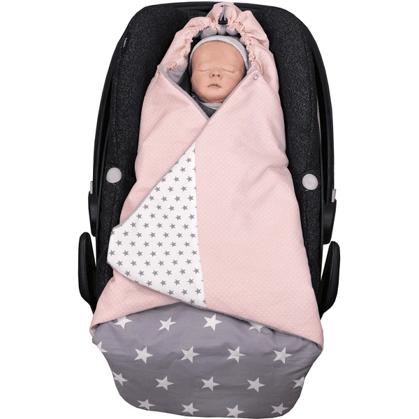 ULLENBOOM ® Wraparound Cover Roze Grijs 98 X 98 X 2 Cm 6 ULLENBOOM ® Wraparound Cover Roze Grijs 98 X 98 X 2 Cm - Afbeelding 4