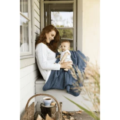 Vinter& Bloom Cuddly Deken Storm Blue -Roba || Alvi || Pinolino Winkel vinter bloom cuddly deken storm blue a303661 2