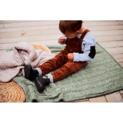 VINTER& BLOOM Deken Cuddly Green Melange -Roba || Alvi || Pinolino Winkel vinter bloom deken cuddly green melange a379660 1