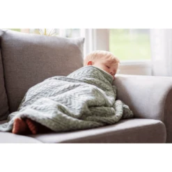 VINTER& BLOOM Deken Cuddly Green Melange -Roba || Alvi || Pinolino Winkel vinter bloom deken cuddly green melange a379660 2