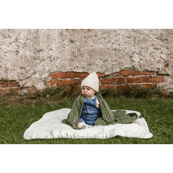 VINTER& BLOOM Deken Joy Olive Green 6 VINTER& BLOOM Deken Joy Olive Green - Afbeelding 4