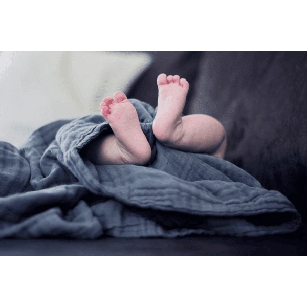 VINTER& BLOOM Knuffeldeken Gelaagd Mousseline Steel Grijs 4 VINTER& BLOOM Knuffeldeken Gelaagd Mousseline Steel Grijs - Afbeelding 2