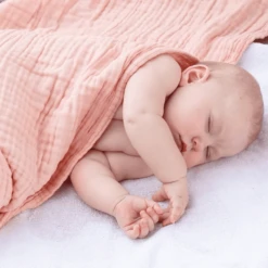 VINTER& BLOOM Mousseline Dekbed GOTS Dusty Rose -Roba || Alvi || Pinolino Winkel vinter bloom mousseline dekbed gots dusty rose a303797 1