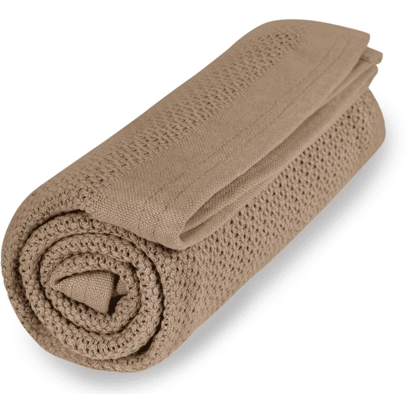 VINTER& BLOOM Soft Grid GOTS Deken Almond Beige 3 VINTER& BLOOM Soft Grid GOTS Deken Almond Beige